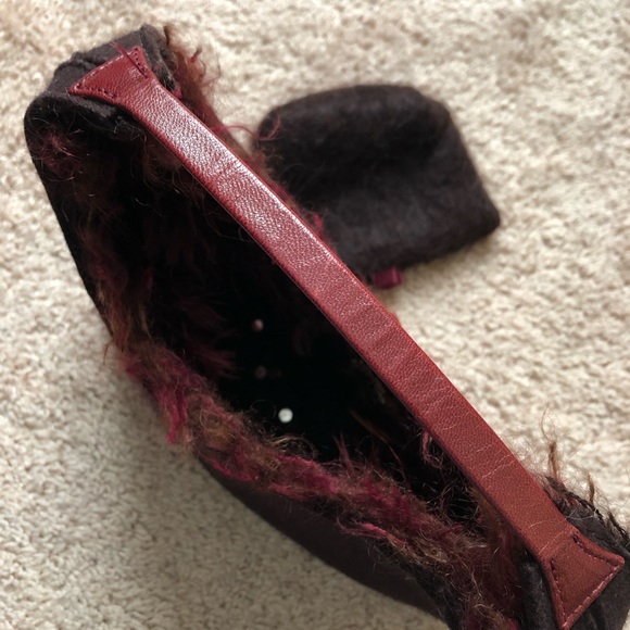 NWOT Comolette El Bichagâse Paris felt wine purse - Picture 11 of 11